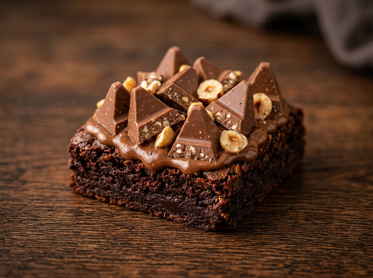 Einzelner Brownie: Toblerone